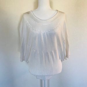 Sita Murt White Blouse Size Large